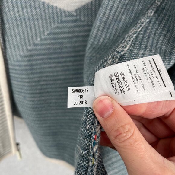 Smartwool Women's Cardigan - Cream and Teal - Picture 10 of 14